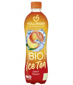 ICE TEA napój gazowany o smaku brzoskwiniowym BIO - HOLLINGER 500 ml