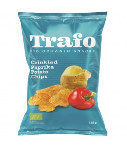 Chipsy ZIEMNIACZANE karbowane Paprykowe BIO - TRAFO 125 g