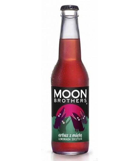 Lemoniada szoczysta arbuz z miętą - MOON BROTHERS 330 ml