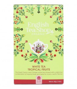 Herbata biała Tropical Fruits BIO (20 x 2 g) - ENGLISH TEA SHOP ORGANIC 40 g
