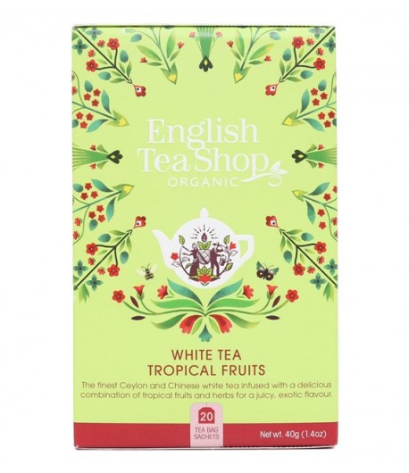 Herbata biała Tropical Fruits BIO (20 x 2 g) - ENGLISH TEA SHOP ORGANIC 40 g