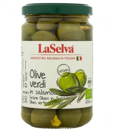 Oliwki zielone w zalewie BIO - LaSelva 310 g