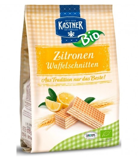 Wafelki z kremem cytrynowym BIO - KASTNER 175 g