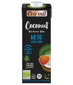 Napój kokosowy KETO Low Carb bezglutenowy BIO - ECOMIL 1 l