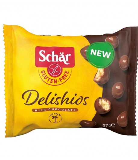 Delishios - bezglutenowe chrupiące kulki w czekoladzie - SCHAR 37 g