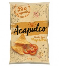 Nachosy o smaku paprykowym BIO - Acapulco 125 g