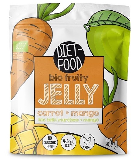 Żelki marchew, mango BIO - DIET FOOD 50 g