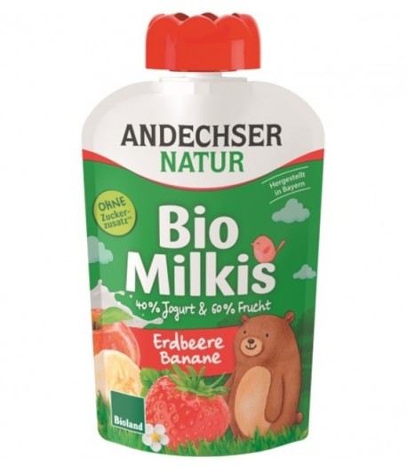 Deser jogurtowy Truskawka Banan BIO - Andechser Natur 100 g