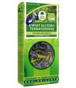 Kwiat Klitorii Tenateńskiej - herbatka ekologiczna BIO - Dary Natury 10 g