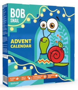 Kalendarz adwentowy - PRZEKĄSKI I GALARETKI OWOCOWE Z ZABAWKAMI BEZGLUTENOWE - BOB SNAIL 135 g
