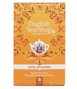 Herbata zielona z Rooibos,granatem i jagodą (20x1,75) BIO - ENGLISH TEA SHOP ORGANIC 35 g