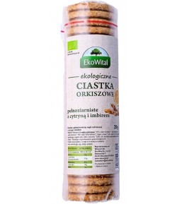 Ciastka orkiszowe pełnoziarniste z cytryną i imbirem BIO - EkoWital 250 g