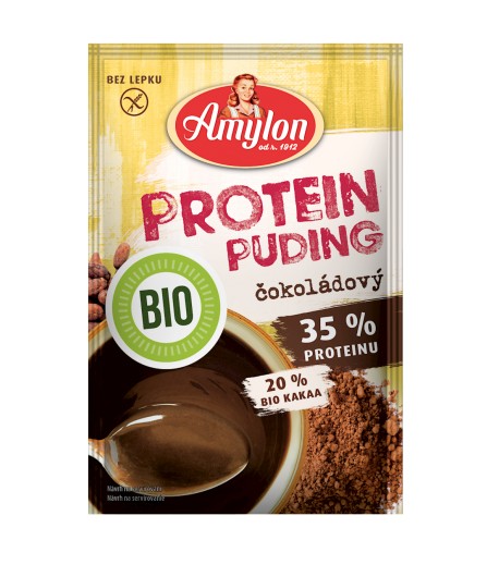 Budyń proteinowy Czekoladowy bezglutenowy BIO - Amylon 45 g