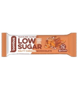 Baton Low Sugar słony karmel - czekolada bezglutenowy - bombus 40 g