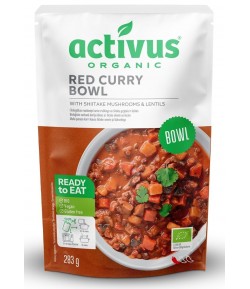 Danie czerwone curry z grzybami shitake i soczewicą bezglutenowe BIO - Activus 400 g