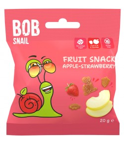 Żelki Jabłko - Truskawka bez żelatyny bezglutenowe - BOB SNAIL 20 g