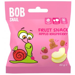 Żelki Jabłko - Malina bez żelatyny bezglutenowe - BOB SNAIL 20 g