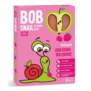 60g Przekąska Jabłkowo - Malinowa bez dodatku cukru bezglutenowa - BOB SNAIL 30 g