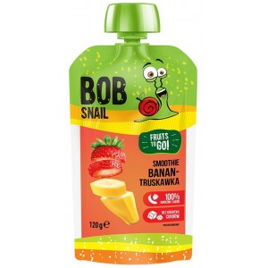 Smoothie bananowo-truskawkowe bez dodatku cukru - BOB SNAIL 120 g