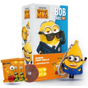 Przekąska EAT&PLAY Mango bezglutenowa z brelokiem Minionki - BOB SNAIL 20 g