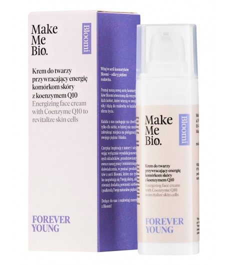 FOREVER YOUNG Krem do twarzy przywracający energię komórkom skóry z koenzymem Q10 - Make Me Bio 30 ml
