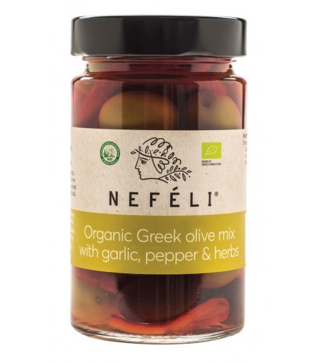 Oliwki mix bez pestek w zalewie BIO - NEFELI 295 g