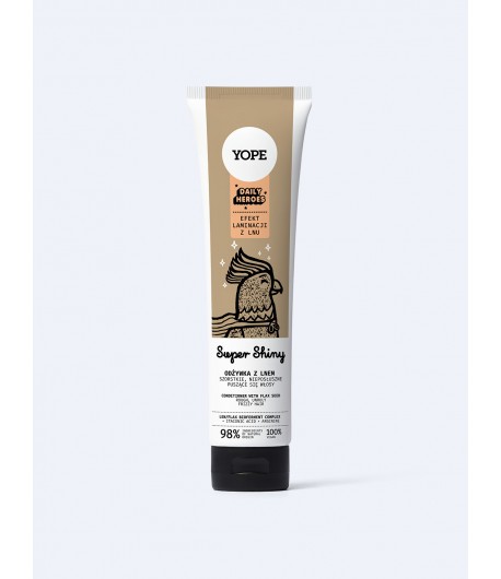 Odżywka z lnem do włosów puszących się - Yope 170 ml
