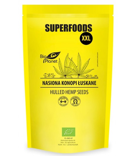 600gg Nasiona KONOPI łuskane BIO - Bio Planet 600 g