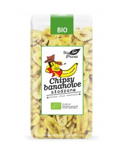 Chipsy Bananowe słodzone BIO - Bio Planet 150 g