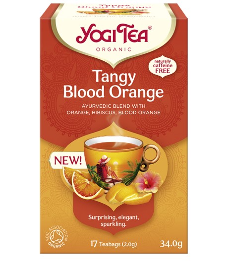 TANGY BLOOD ORANGE Orzeźwiająca czerwona pomarańcza BIO - YOGI TEA®