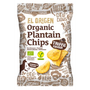 Chipsy z Platana o smaku Trufli bezglutenowe BIO - EL ORIGEN 80 g
