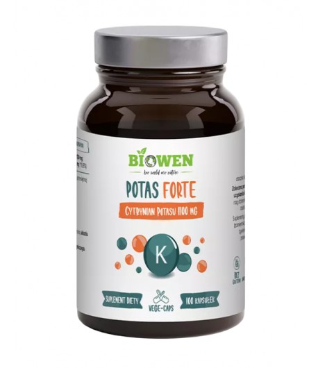 Potas FORTE (1100 mg) bezglutenowy - BIOWEN 100 kapsułek