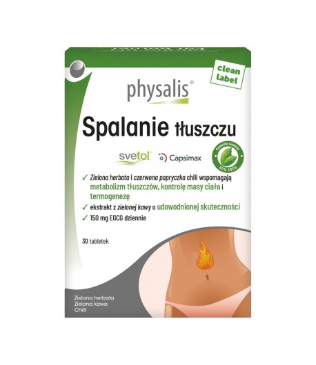 Tabletki na spalanie tłuszczu - PHYSALIS 30 tabletek