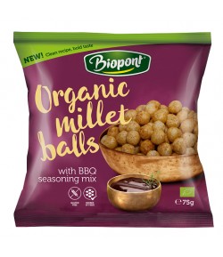 Chrupki Jaglane BARBECUE bezglutenowe BIO - BIOPONT 75 g