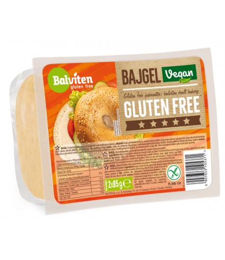 Bajgle z sezamem bezglutenowe BIO (2szt.) - BALVITEN 170 g Bajgle z sezamem bezglutenowe BIO (2szt.) - BALVITEN 170 g