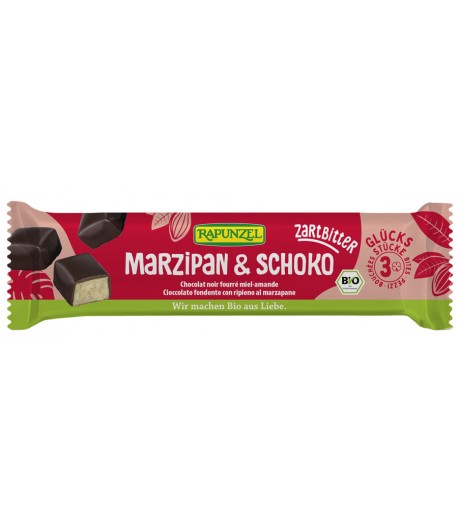 Batoniki Marcepanowe z Miodem w Czekoladzie gorzkiej BIO - RAPUNZEL 50 g