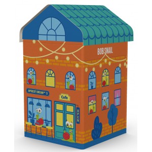 ZESTAW ŚWIĄTECZNY SNAIL CITY - przekąski owocowe bez dodatku cukrów bezglut. z grą i zabawką - BOB SNAIL 384 g