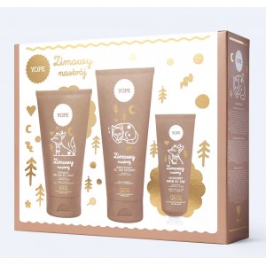 Zestaw żel, balsam i krem do rąk Zimowy nastrój - YOPE 200ml+150ml+50ml