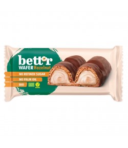 Wafelek z nadzieniem orzechowym w czekoladzie BIO - BETT'R 33 g