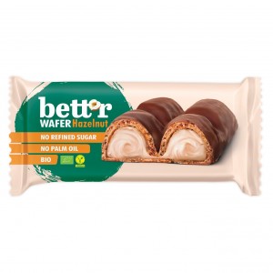 Wafelek z nadzieniem orzechowym w czekoladzie BIO - BETT'R 33 g