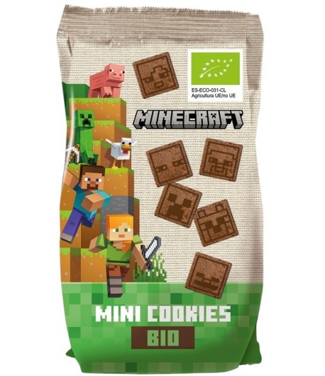 Mini ciastka kakaowe dla dzieci Minecraft BIO - tasty and unique 100 g