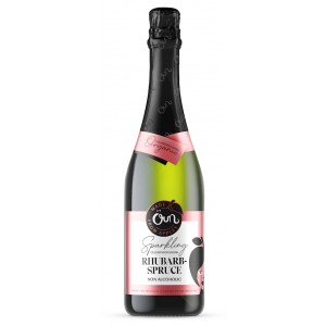 Napój bezalkoholowy Rabarbarowo - Świerkowy gazowany BIO - ÖUN 750 ml