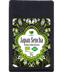 Japan SENCHA Herbata zielona liściasta BIO  - ECOBLIK 70 g