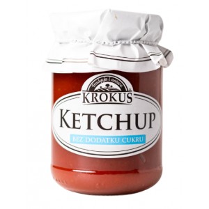 KETCHUP bez dodatku cukrów bezglutenowy - KROKUS 180 g