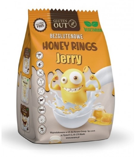 Kółka zbożowe Miodowe bezglutenowe - JERRY GLUTEN OUT 375 g