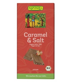 Tabliczka kakaowa z krokantem z orzechów laskowych solonych BIO - RAPUNZEL 100 g