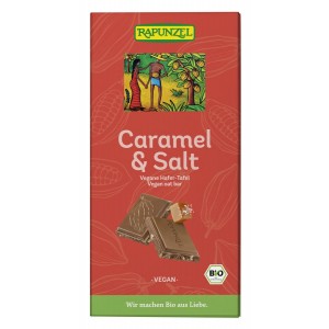 Tabliczka kakaowa z krokantem z orzechów laskowych solonych BIO - RAPUNZEL 100 g