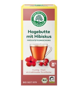 Herbatka Dzika Róża z Hibiskusem BIO (20 x 2,5 g)  - LEBENSBAUM 50 g