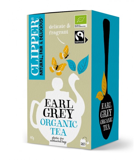 Herbata Czarna EARL GREY FAIR TRADE BIO (20 x 2 g) - CLIPPER 40 g