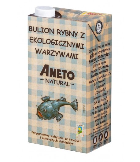 Bulion rybny z BIO warzywami w płynie bezglutenowy - ANETO NATURAL 1 l